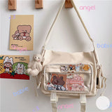 Harajuku Female Student Crossbody Bag Retro One Shoulder Bag Female